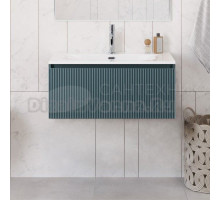 Тумба с раковиной BelBagno Uno 80 подвесная, 1 ящик, матовая голубая