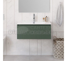 Тумба под раковину без столешницы BelBagno Uno 80 подвесная, 1 ящик, матовая еловая