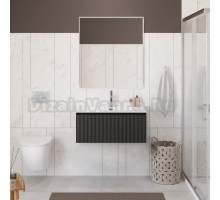 Мебель для ванной комнаты BelBagno Uno 80 подвесная, 1 ящик, матовая темно-серая