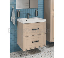 Тумба с раковиной STWORKI Хадстен 60 подвесная, латте