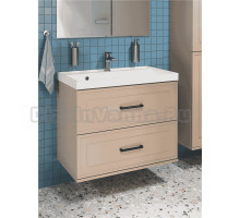 Тумба с раковиной STWORKI Хадстен 80 подвесная, латте