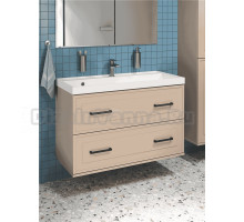 Тумба с раковиной STWORKI Хадстен 100 подвесная, латте