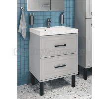 Тумба с раковиной STWORKI Хадстен 60 напольная, серая