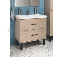 Тумба с раковиной STWORKI Хадстен 80 напольная, латте