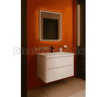 Тумба с раковиной STWORKI Родос 80 подвесная, белая