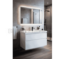 Тумба с раковиной STWORKI Родос 100 подвесная, белая