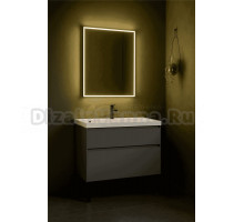 Тумба с раковиной STWORKI Родос 100 напольная, графит