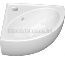 Раковина подвесная Керамин Лаго 4810531139829 CDB00024896 55 глянцевая белая, квадратная, угловая