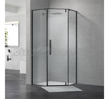 Душевой уголок Terminus Альба 04 4EW100х100B 100х100, черный