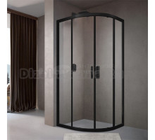 Душевой уголок Terminus Соренто 06 6ES100х100B 100х100, черный