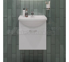 Тумба с раковиной Orange Лайт 45 подвесная, белый глянец