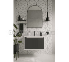 Тумба под раковину без столешницы STWORKI Мурманск 70 подвесная, антрацит