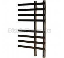 Полотенцесушитель электрический Stout Soul quadro SHQ-S3QQ-008050 80x50 см, подключение справа, скрытое подключение справа, оружейная сталь, лесенка