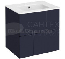 Тумба под раковину без столешницы Roca Luna 60 матовая синяя