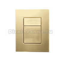 Кнопка смыва для унитаза Wonzon & Woghand WW-IB256-BG пластик, цвет брашированное золото