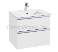 Тумба с раковиной Roca The Gap 60 2 ящика, белый глянец, раковина 32799E000