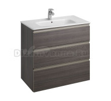 Тумба с раковиной Roca The Gap 80 3 ящика, городской дуб