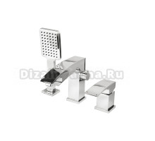 Смеситель для акриловой ванны 35к G1107 GAPPO (3 отв.) ХРОМ