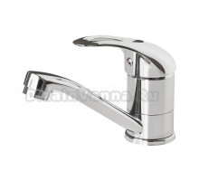 Смеситель для кухни 40к F4502-2-B FRAP (плоский пов.излив, п/гайку, хром, силумин)