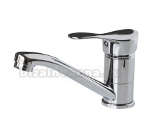 Смеситель для кухни 35к F4514-2-B FRAP (плоский пов.излив, п/гайку, хром, силумин)