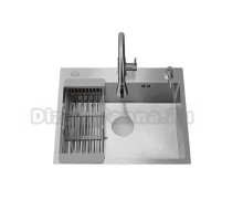 Мойка кухонная Ceruttispa 11255 nano embos, матовый хром