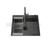 Мойка кухонная Ceruttispa 11256 nano black, графит