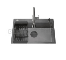 Мойка кухонная Ceruttispa 11258 nano black, графит