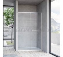 Душевая дверь в нишу Vincea Slim Soft VDS-1SS120CLBN 120 см, профиль брашированный никель, стекло прозрачное