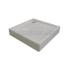 Поддон для душа Radomir Берген SQ 100x100 см, слив хром