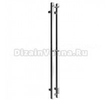 Полотенцесушитель электрический Stout Rock quadro SHQ-R1Q0-012008 120x10 см, подключение справа, полированный хром, I-образный