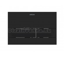 Кнопка смыва для унитаза ARROW ABM003B АБС-пластик, цвет глянцевый черный