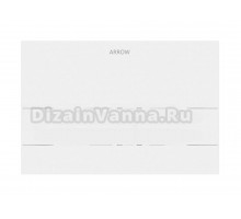 Кнопка смыва для унитаза ARROW ABM003A АБС-пластик, цвет глянцевый белый