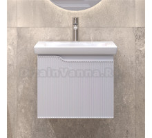 Тумба под раковину без столешницы Vigo Neo 50 подвесная, 1 ящик, матовая белая