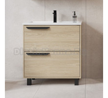 Тумба с раковиной VIANT Кельн 60 напольная, светлое дерево