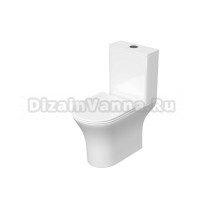 Унитаз-компакт напольный AQUATEK Optima AQ4412-00 безободковый, с микролифтом