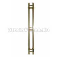 Полотенцесушитель электрический Comfysan Alto-K EC-2 120x15 см, подключение справа, матовое золото, I-образный, из стали