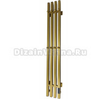 Полотенцесушитель электрический Comfysan Alto-K EC-4 120x20 см, подключение справа, матовое золото, I-образный, из стали