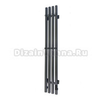 Полотенцесушитель электрический Comfysan Alto-K EC-4 120x20 см, подключение справа, скрытое подключение справа, оружейная сталь, I-образный, из стали