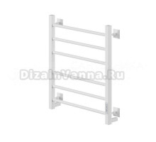 Полотенцесушитель электрический Comfysan Unico-K EC-6 60x55 см, подключение справа, слева, матовый белый, лесенка, из стали