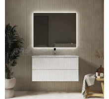 Мебель для ванной комнаты Raval Coste 100 подвесная, 2 ящика, белая