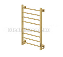 Полотенцесушитель электрический Comfysan Unico-K EC-8 80x55 см, подключение справа, слева, матовое золото, лесенка, из стали