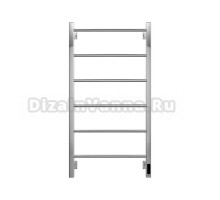 Полотенцесушитель электрический Grota Simple K 530х1000 NP EL 100x55 см, подключение справа, слева, скрытое подключение справа, глянцевый хром, лесенка