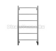 Полотенцесушитель электрический Grota Simple K 530х1000 NM EL 100x55 см, подключение справа, слева, скрытое подключение справа, матовый хром, лесенка