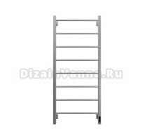 Полотенцесушитель электрический Grota Simple K 530х1200 NM EL 120x45 см, подключение справа, слева, скрытое подключение справа, матовый хром, лесенка