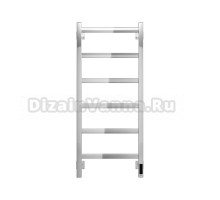 Полотенцесушитель электрический Grota Soffi K 430х1000 NP EL 100x45 см, подключение справа, слева, скрытое подключение справа, глянцевый хром, лесенка