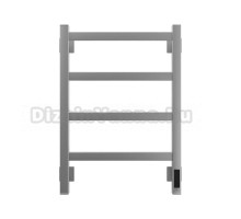 Полотенцесушитель электрический Grota Soffi K 430х600 NM EL 60x45 см, подключение справа, слева, скрытое подключение справа, матовый хром, лесенка