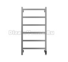 Полотенцесушитель электрический Grota Soffi K 530х1000 NM EL 100x55 см, подключение справа, слева, скрытое подключение справа, матовый хром, лесенка