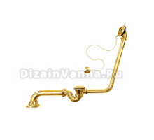 Слив-перелив для ванны Belux Ладья 4810924257093 45 мм, золото, из стали