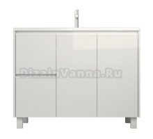 Тумба под раковину без столешницы Emmy Вега 100 белая