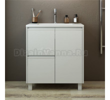 Тумба с раковиной Emmy Вега 70 напольная, белая